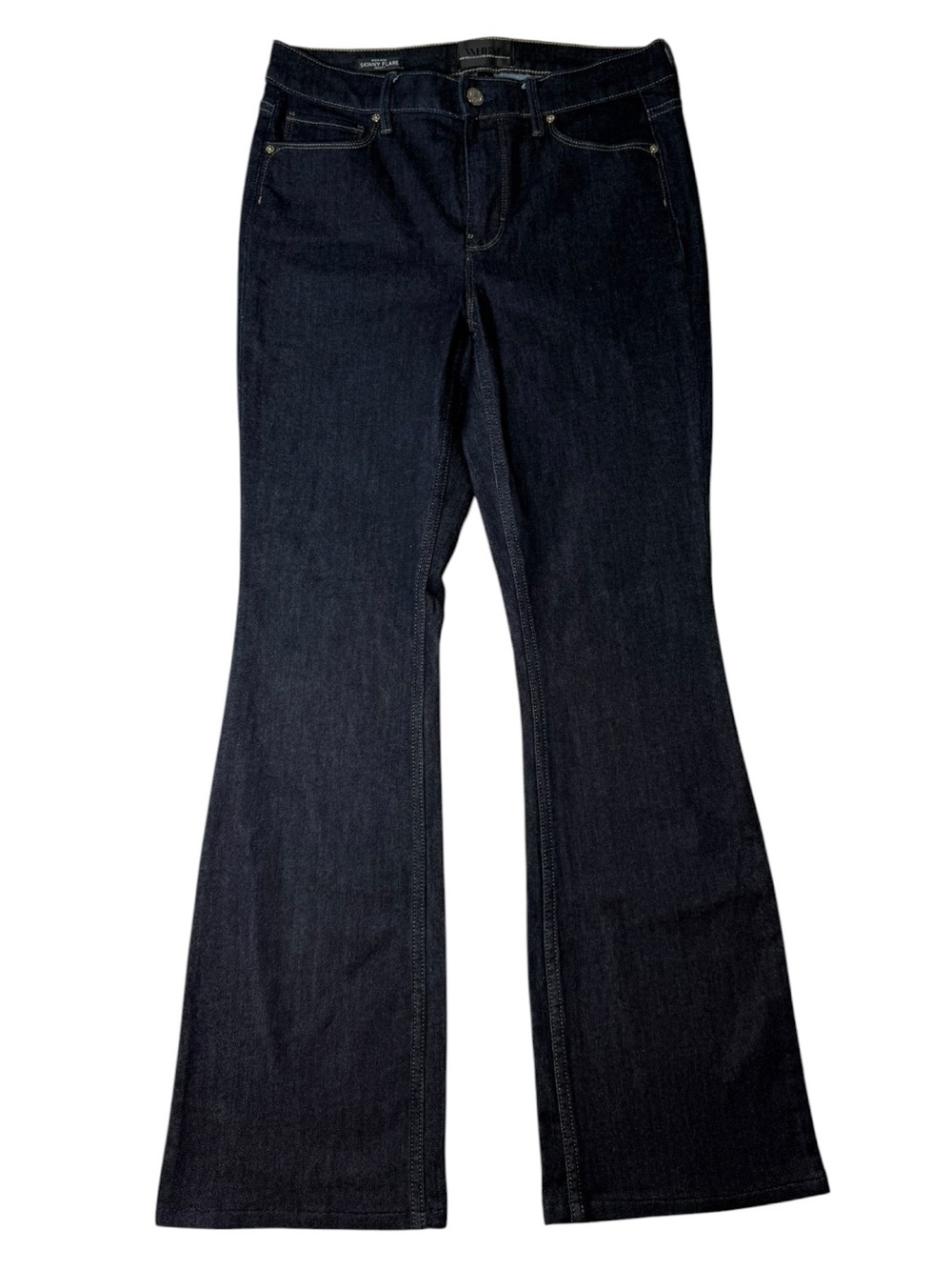 WHBM White House Black Market Size 4 High Rise Skinny Flare Sculpt Jeans